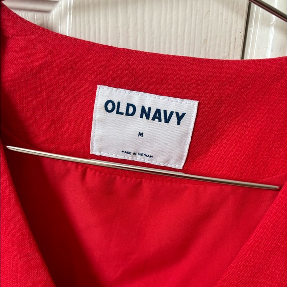 Old navy red linen vest - Picture 6 of 6